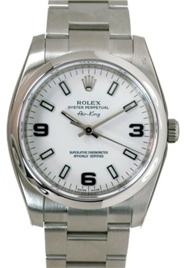 Rolex Air King 114200 White Dial 2010